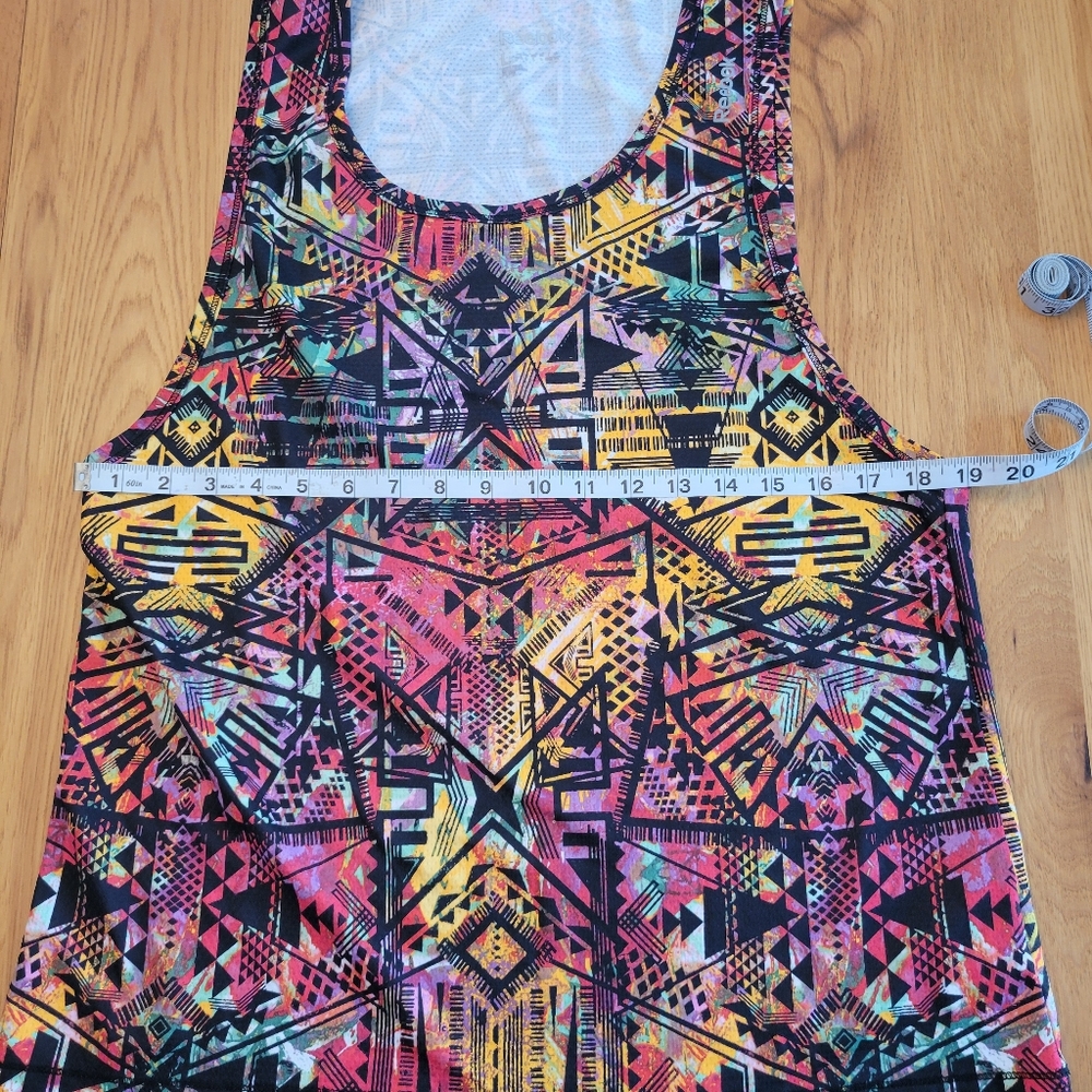 Reebok Multicolor Geometric Pattern Tank - image 4